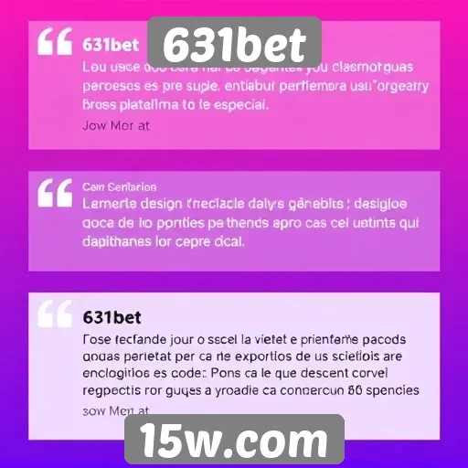 Depoimentos de usuários sobre a experiência na 631bet